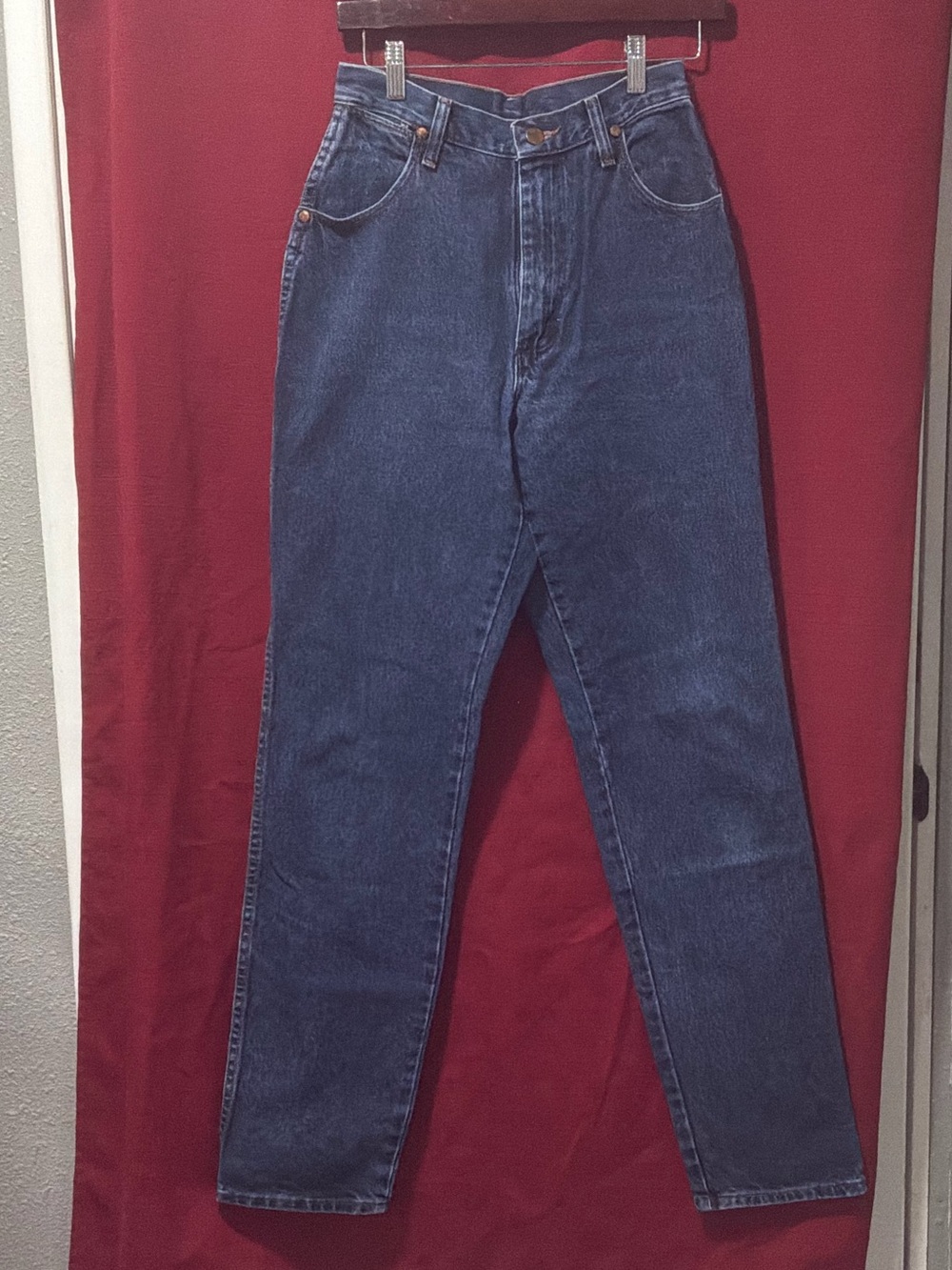 Wrangler Men’s Dark Blue Slim Straight Jeans
